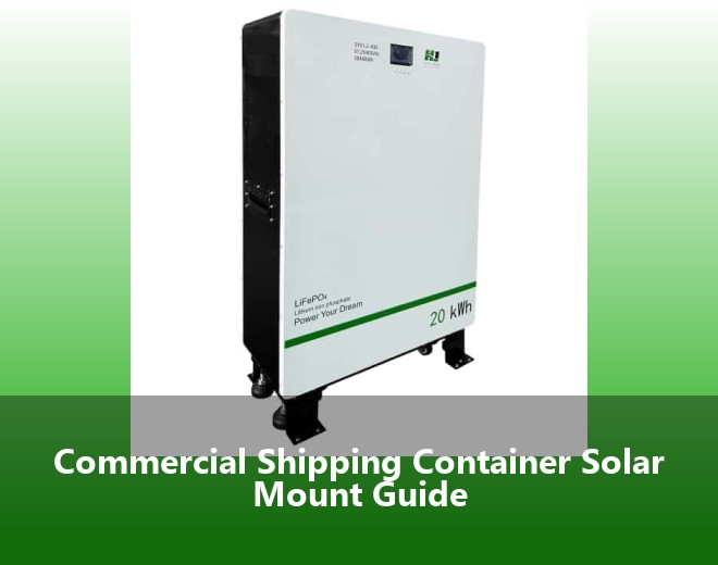 Commercial Shipping Container Solar Mount Guide